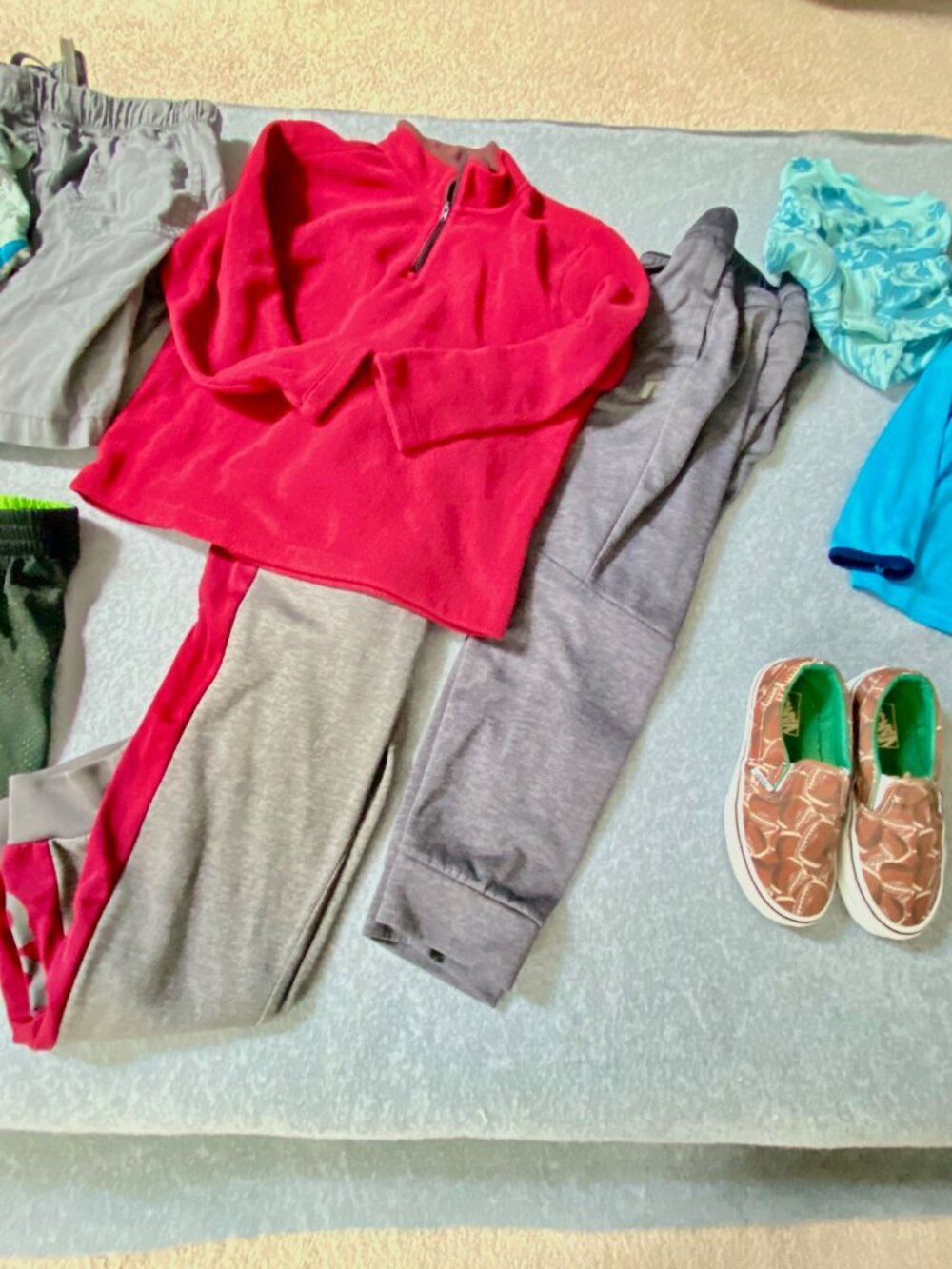 Boys Back To School Bundle Size 8 Van;s Shoes Size 12